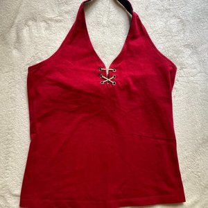 Ann Taylor Red Halter Top